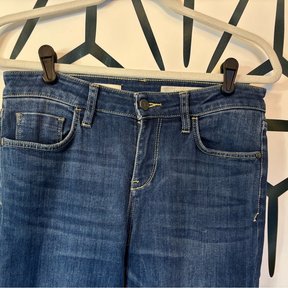 Anthropologie Pilcro & Letterpress Dark Blue Split-Ankle Jeans – Size 28 - Picture 5 of 15